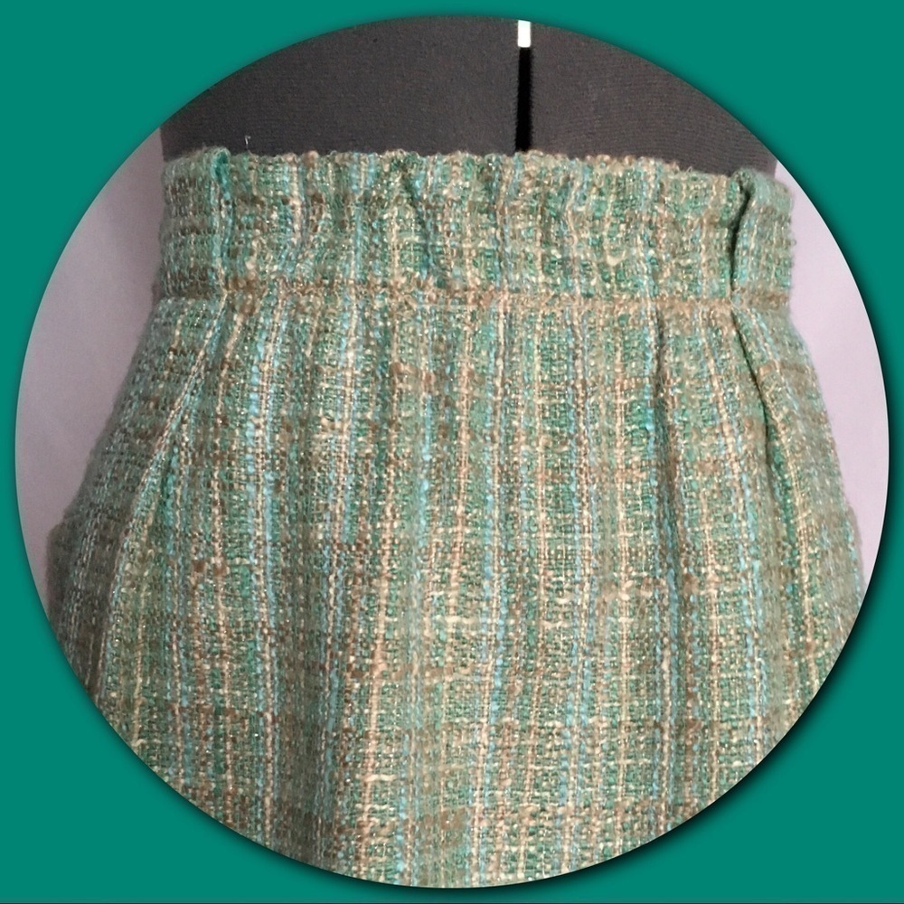 J. CREW FACTORY Surf Tweed Woven Mini Skirt Size 4 - Picture 3 of 6